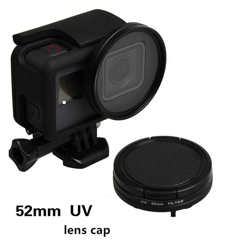 3 в 1 фильтр для объектива 52 мм UV / CPL + Защитная крышка переходное кольцо Gopro Hero 5 6