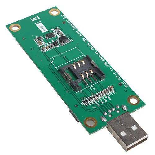 

Jimier Cablecc CY Mini PCI-E Wireless WWAN to USB Adapter Card with SIM Card Slot Module Testing Tools
