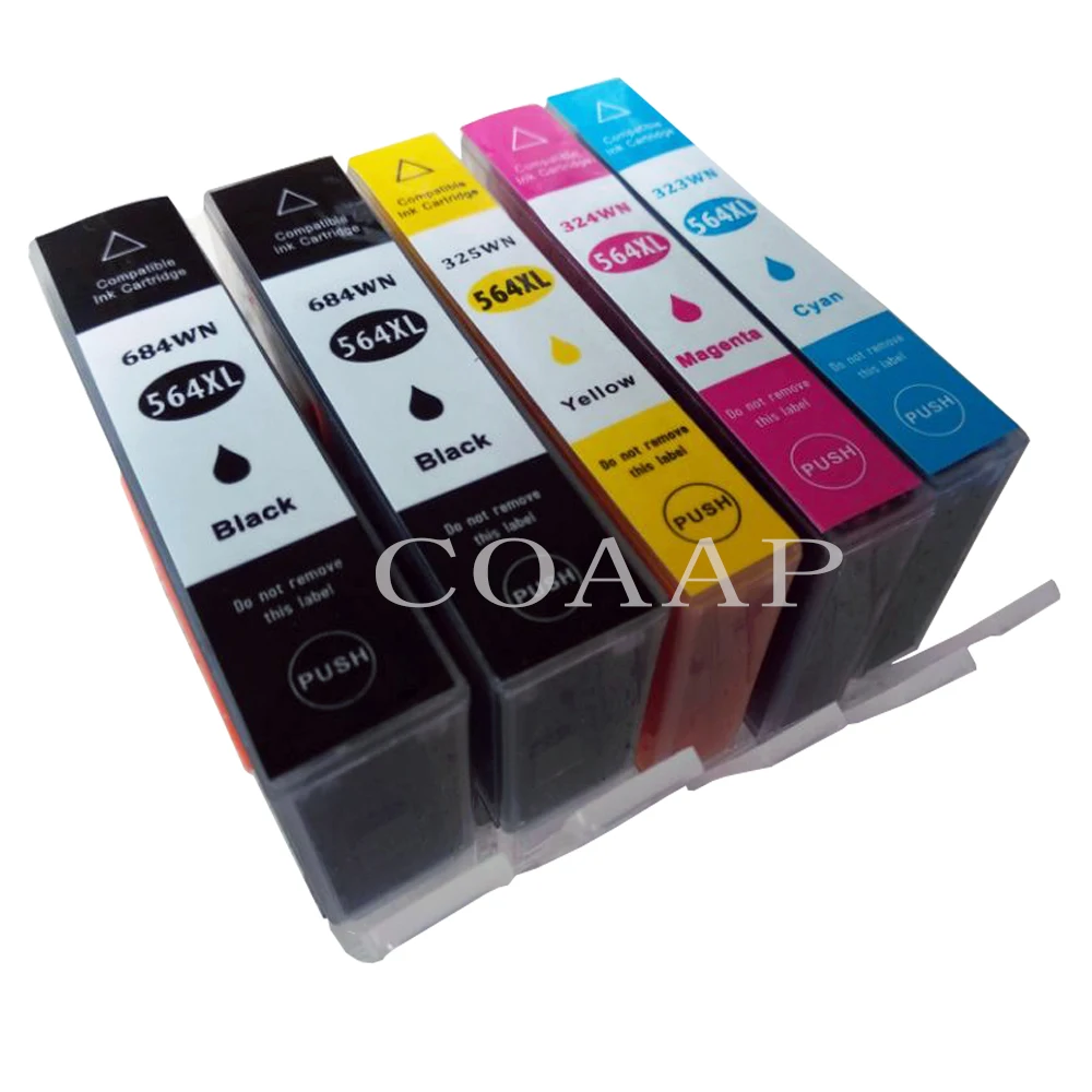

5 Compatible Ink Cartridge for hp564 XL Photosmart Plus B209a B210a Printer