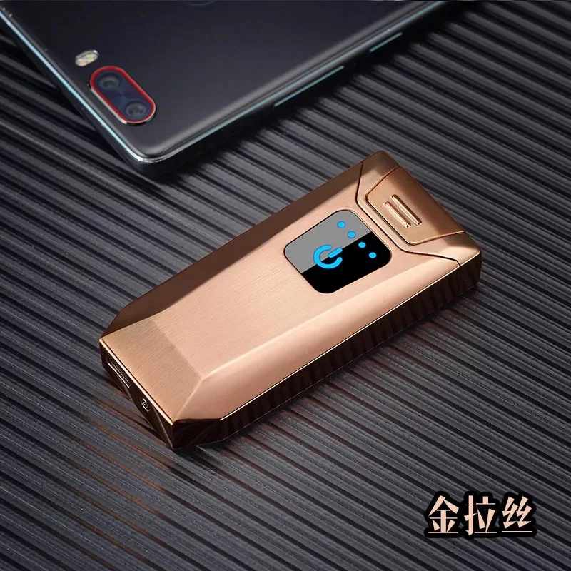 Double Arc USB Windproof flameless Plasma Touch LED sensing charging cigarette lighters electric cigar Electronic lighter | Дом и сад
