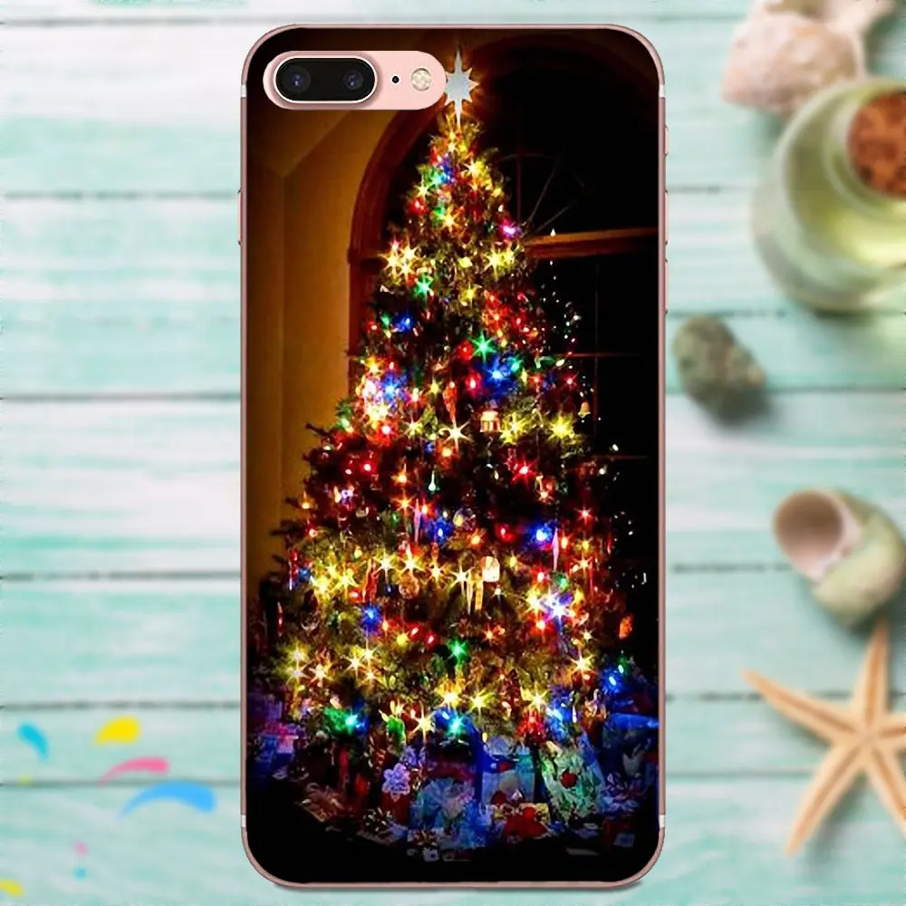 Soft Silicone TPU Transparent Capa Case Beauty Christmas Tree For Huawei Mate 7 8 9 10 20 P8 P9 P10 P20 P30 Lite Plus Pro 2017 | Мобильные