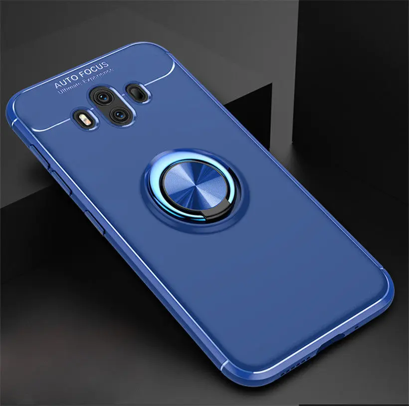 Чехол-подставка для huawei P10 P9 P20 Lite Pro mate 9 10 Y7 Pro Y9 Nova 2S Honor 8 Pro 9 10 Lite Note 10 TPU - Цвет: Blue