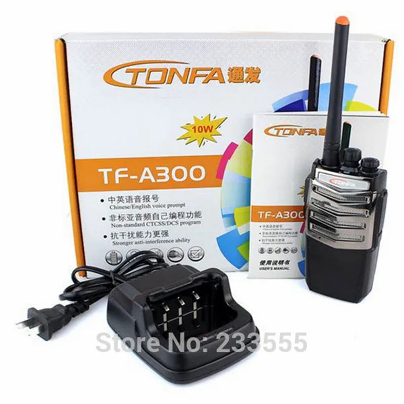 

NEW Radio Walkie Talkie TONFA TF-A300 UHF 400-470MHz 10W 16CH Two Way Radio