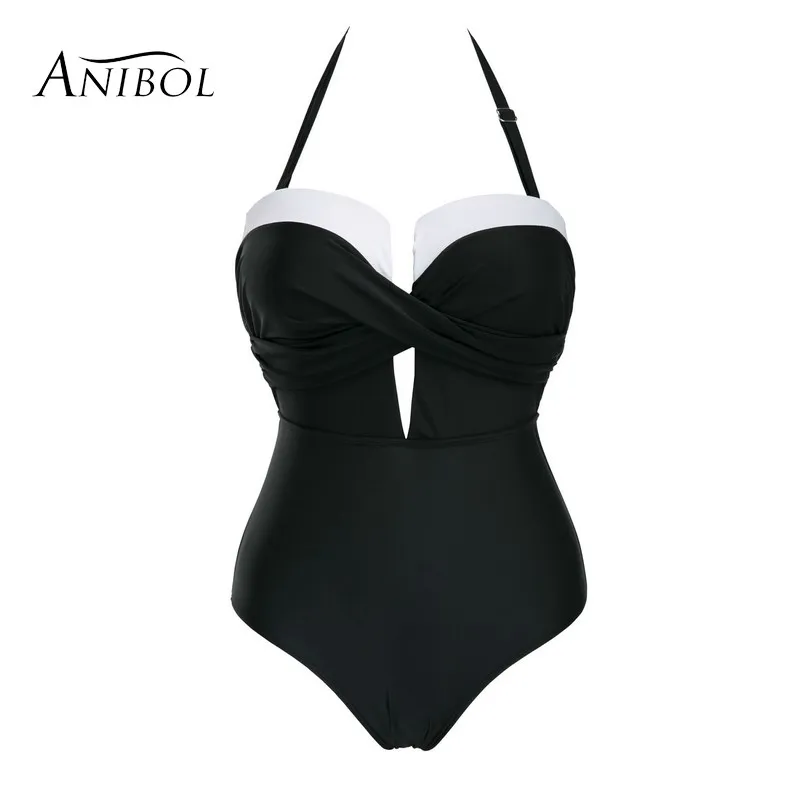 

Plus Size Women Swimwear 3XL One Piece Swimsuit Sexy Deep-v Female Monokini Push Up Beach Wear Bathing Suit