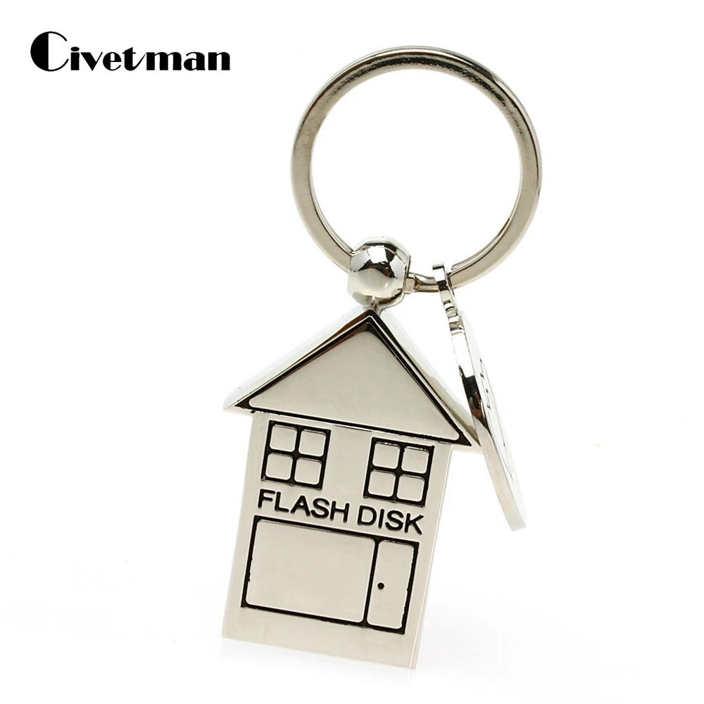 USB флеш накопитель Lovely House умный серебристого цвета 4 ГБ 8 16 32 64 128 ГБ|flash drive|usb flash