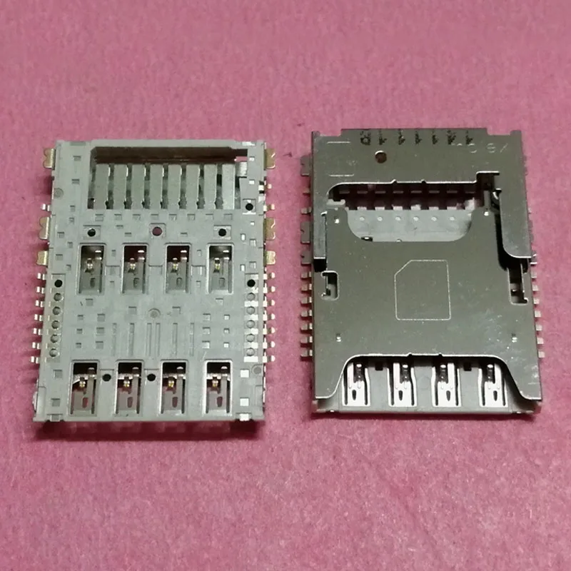 10 шт. разъем для считывания sim-карт ASUS ZD551KL Zenfone 2 Laser Selfie ZE601KL Z011D ZE500KL Memory SD socket |
