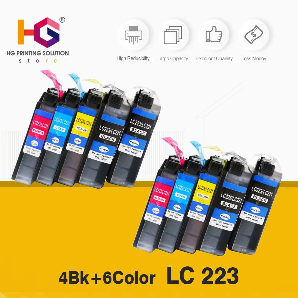 LC223 чернильный картридж для LC223XL совместимый Brother DCP J562DW J4120DW MFC J480DW J680DW