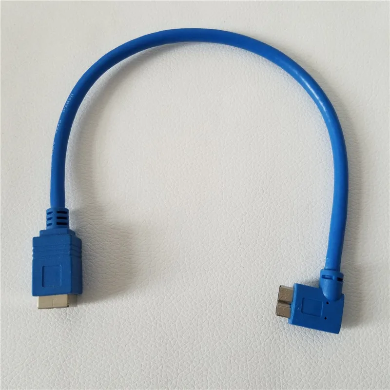 90 градусов левый угол Micro USB3.0 B папа к принтеру порт USB 3 0 Женский M/F адаптер Jack
