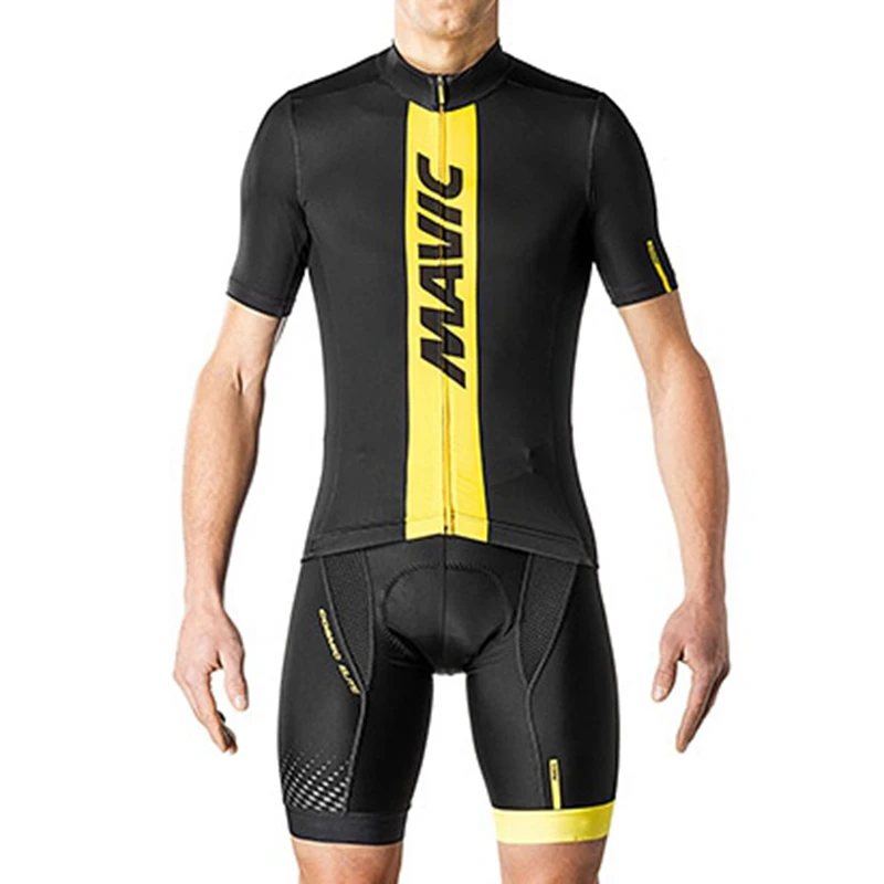 Mavic Cycling 2018 летние дышащие короткий рукав Джерси Биб шорты | Спорт и развлечения