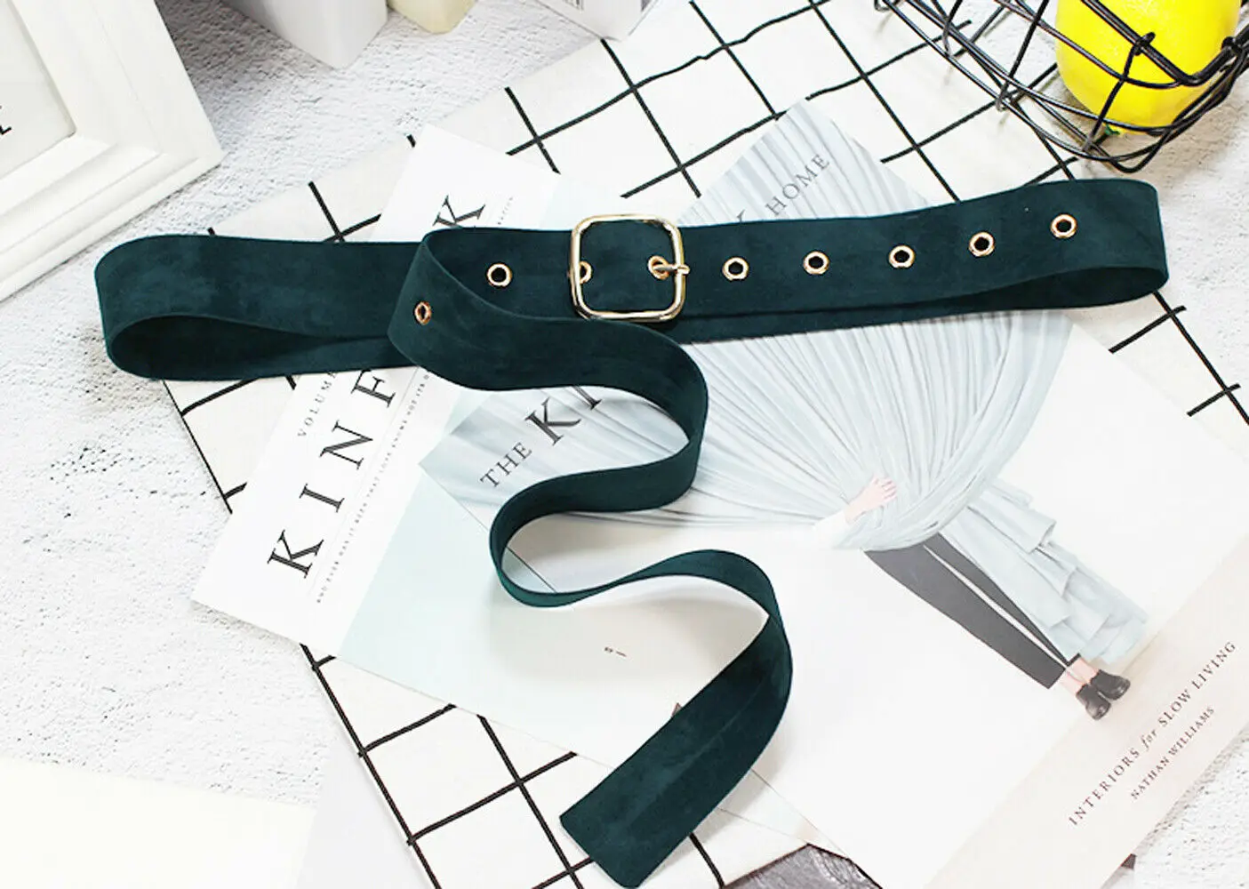 Зеленый Женский пояс для девочек, модное джинсовое платье с регулируемым металлическим украшением, винтажный пояс с пряжкой - Цвет: Зеленый