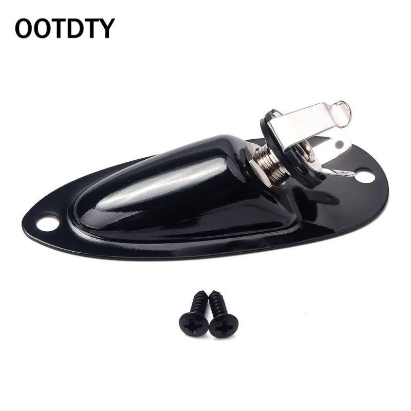 OOTDTY лодка вход выход Jack ПЛАСТИНА гнездо с винтами для Fender Strat гитары запчасти