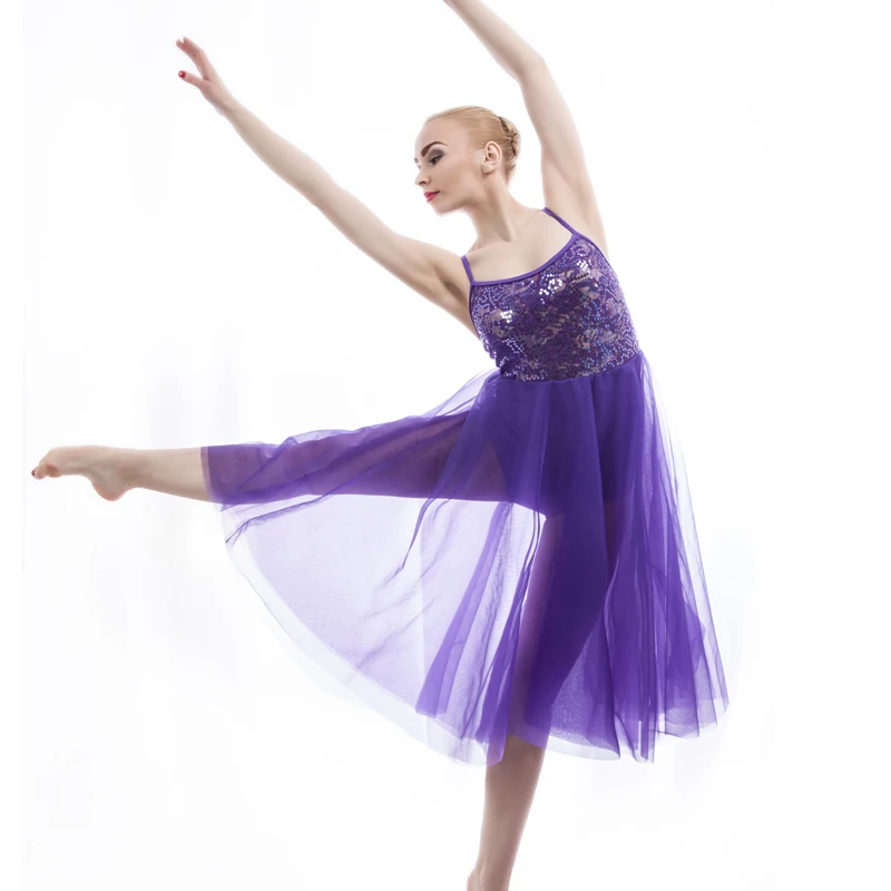 Новейшее женское/детское темно зеленое танцевальное платье