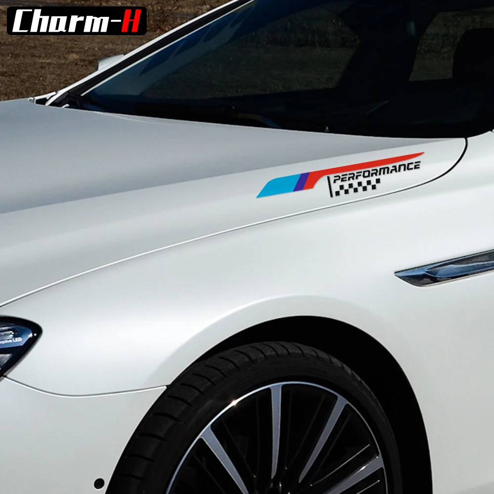 Новинка 2018 г. стикер M Performance для капота автомобиля двигателя наклейка BMW e46 e60 e90 f30