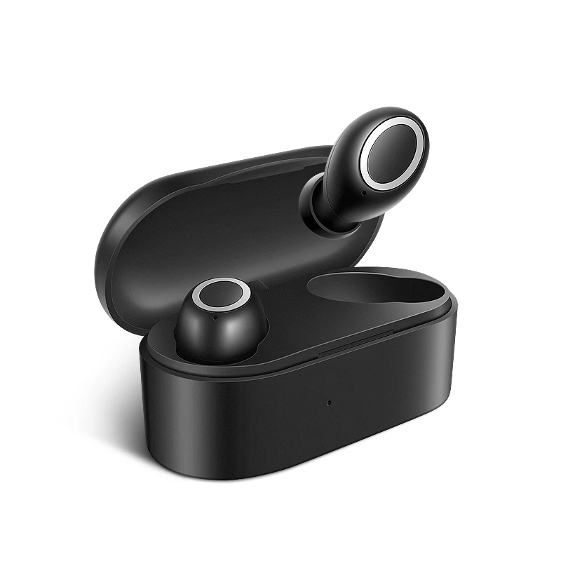 TEBAURRY Bluetooth наушники 5,0 TWS мини беспроводная гарнитура сенсорное управление 3D стерео бас наушники с зарядной коробкой портативный