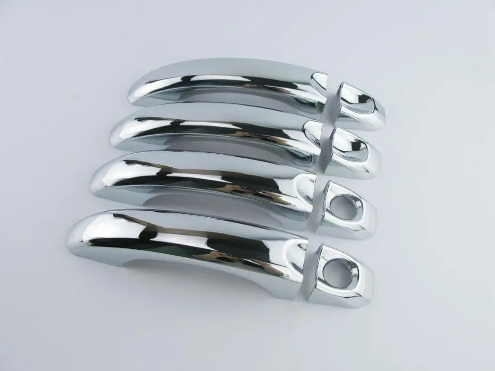 2 key holes Аксессуары для Volkswagen VW Amarok хромированный автомобильный Стайлинг дверная ручка крышка 1 или 2 Ключ отверстие рамка панель накладка - Цвет: 2 key holes