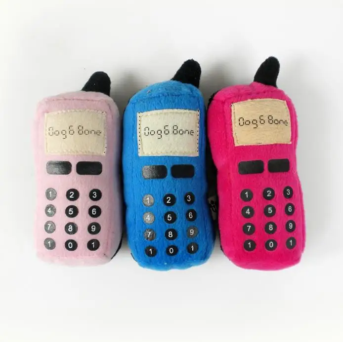 Модные игрушки для собак плюшевые звуковые щенка телефон в форме жевания пищащие