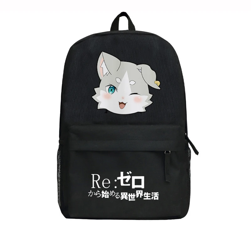 Рюкзак из ткани Оксфорд Re: Zero Kara Hajimeru Isekai Seikatsu Ram/Rem Emilia школьная сумка унисекс|student