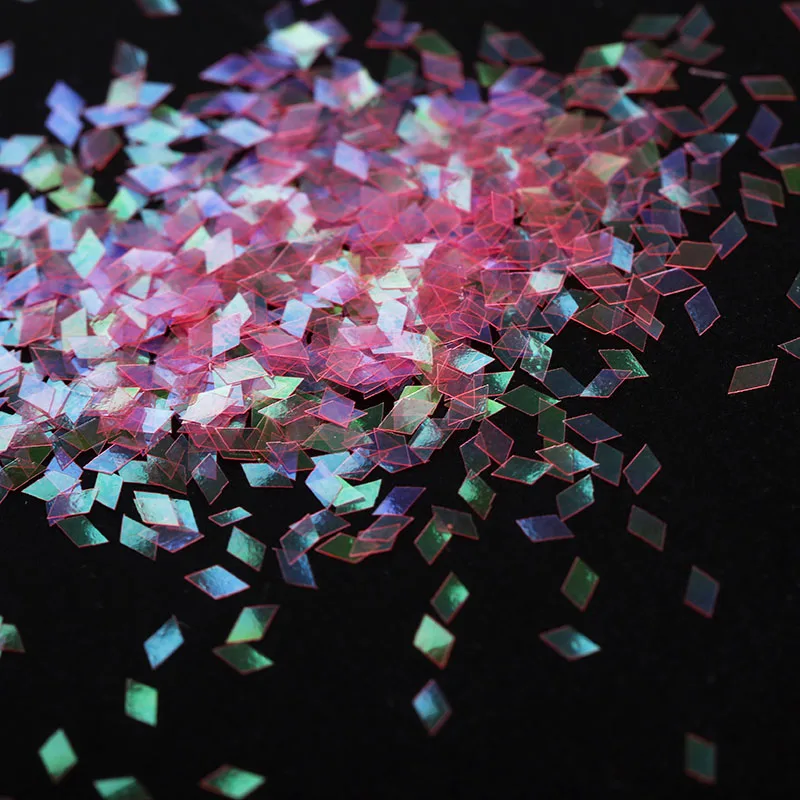 1 коробка Блестки для нейл Арта (искусство украшения ногтей) 11 цветов Ромб Аврора