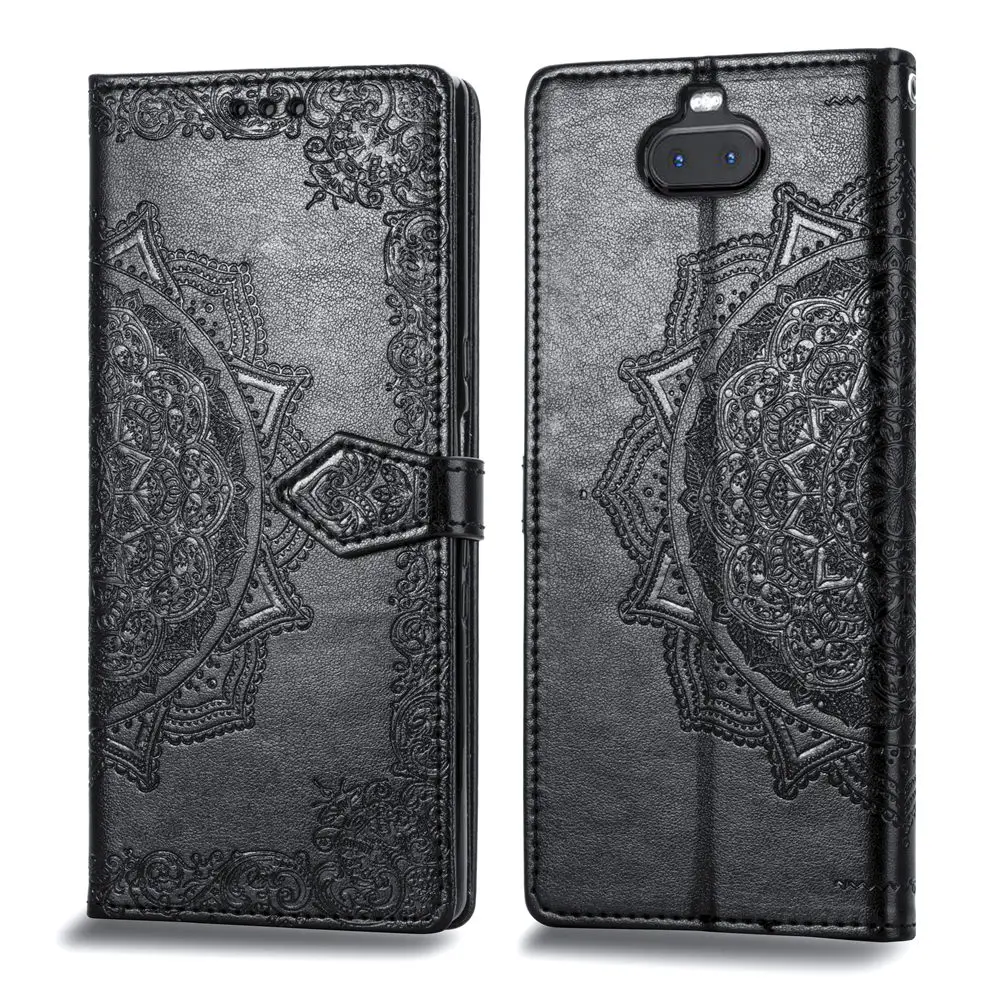For Sony X83 case Flip Leather Mandala Flower Phone Case Cover Coque | Мобильные телефоны и аксессуары