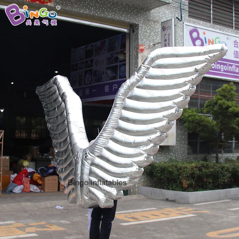 Персонализированный надувной костюм с крыльями 3 2 м/надувной серебряными