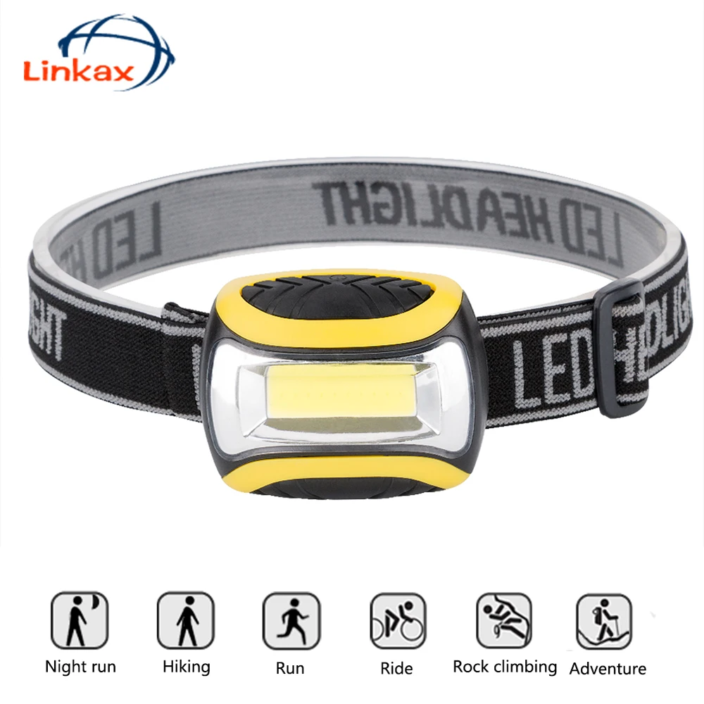 

Waterproof 3 Mode LED Mini COB Headlight Fishing Outdoor Camping Riding Light Rotate Headlamp Lampe Frontale