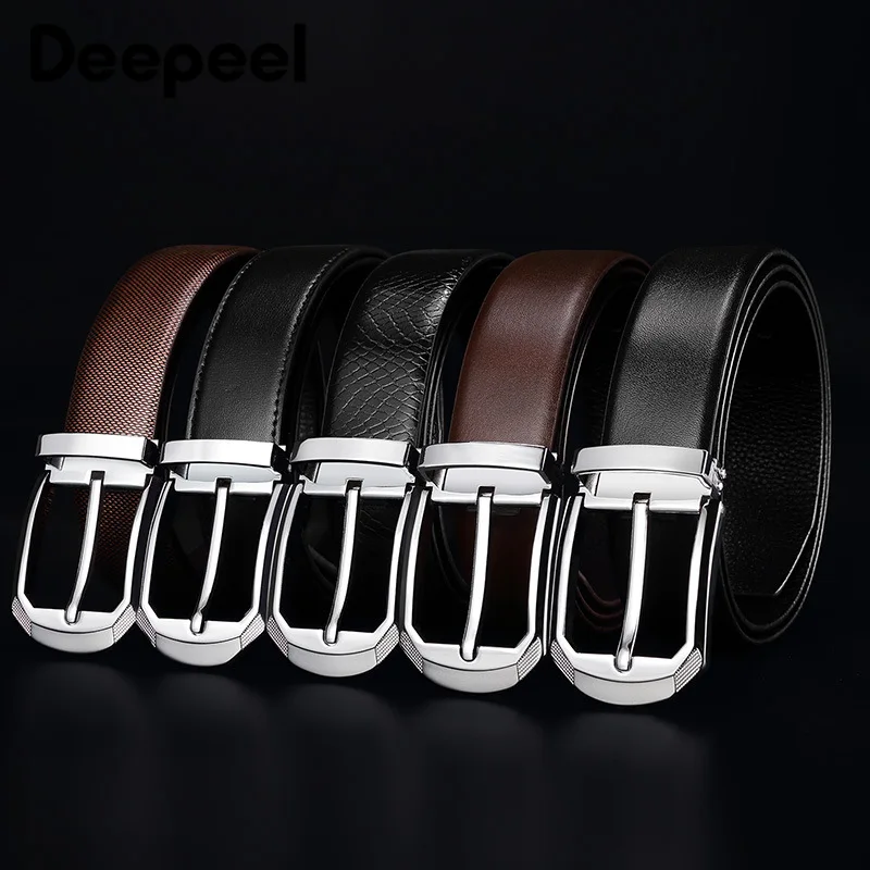 Deepeel 1 шт. 3.3X105-125 см роскошный качественный дизайнерский ремень для мужчин s первый