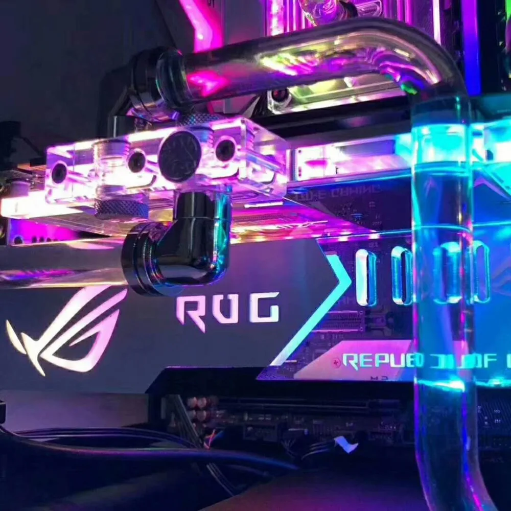 Графика карты Кронштейн держатель ROG AORUS MSI NVIDIA каркас gpu Блок поддержки Совместимость asus/msi материнская плата 5v 3pin/12v 4pin