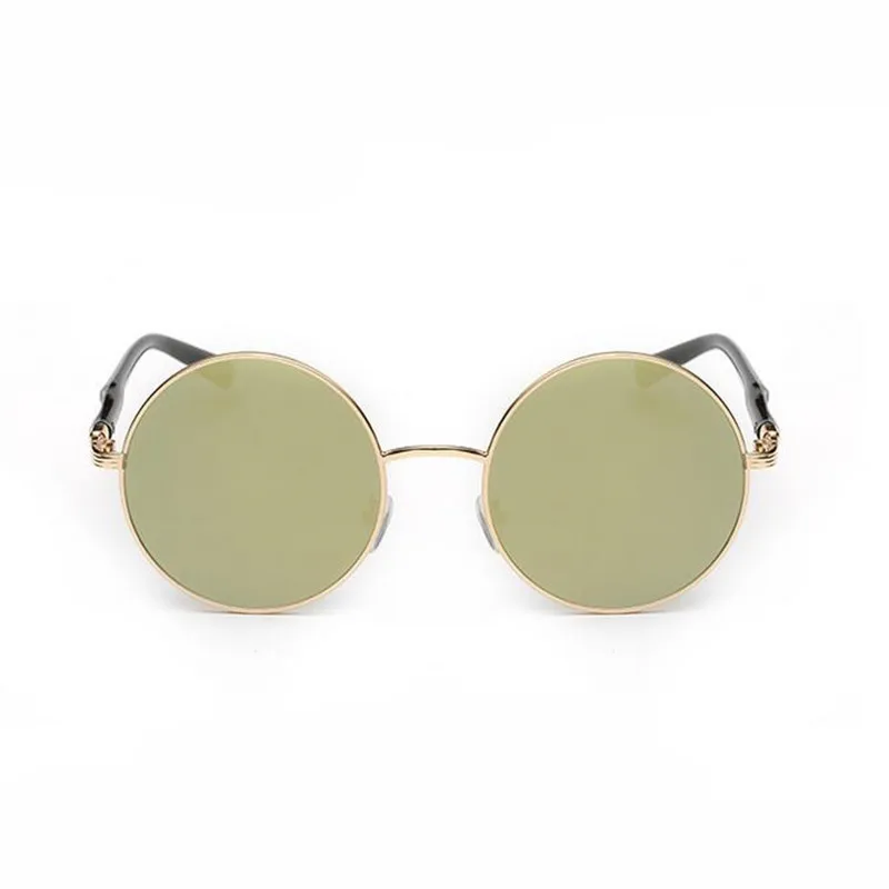 2018 Ретро Круглый Цикл Солнцезащитные очки для женщин Для Европы Стиль Óculos дамы