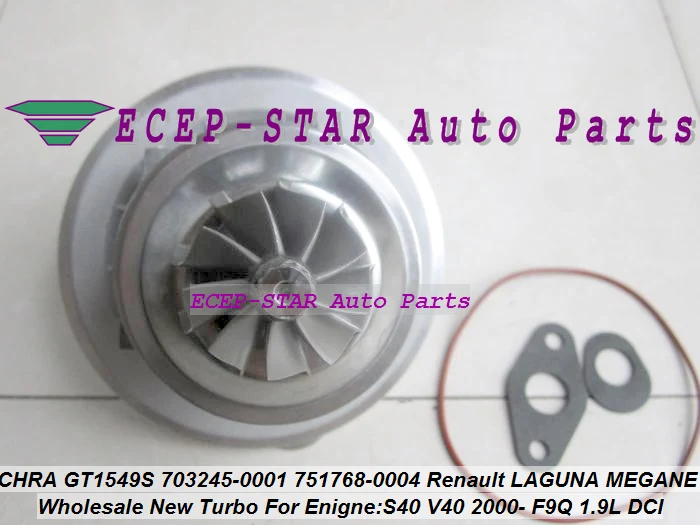 Картридж Turbo CHRA GT1549S 751768 -5004С Для Renault Laguna Megane Scenic Trafic для Volvo S40 V40 F9Q F9Q740 1.9L 105HP