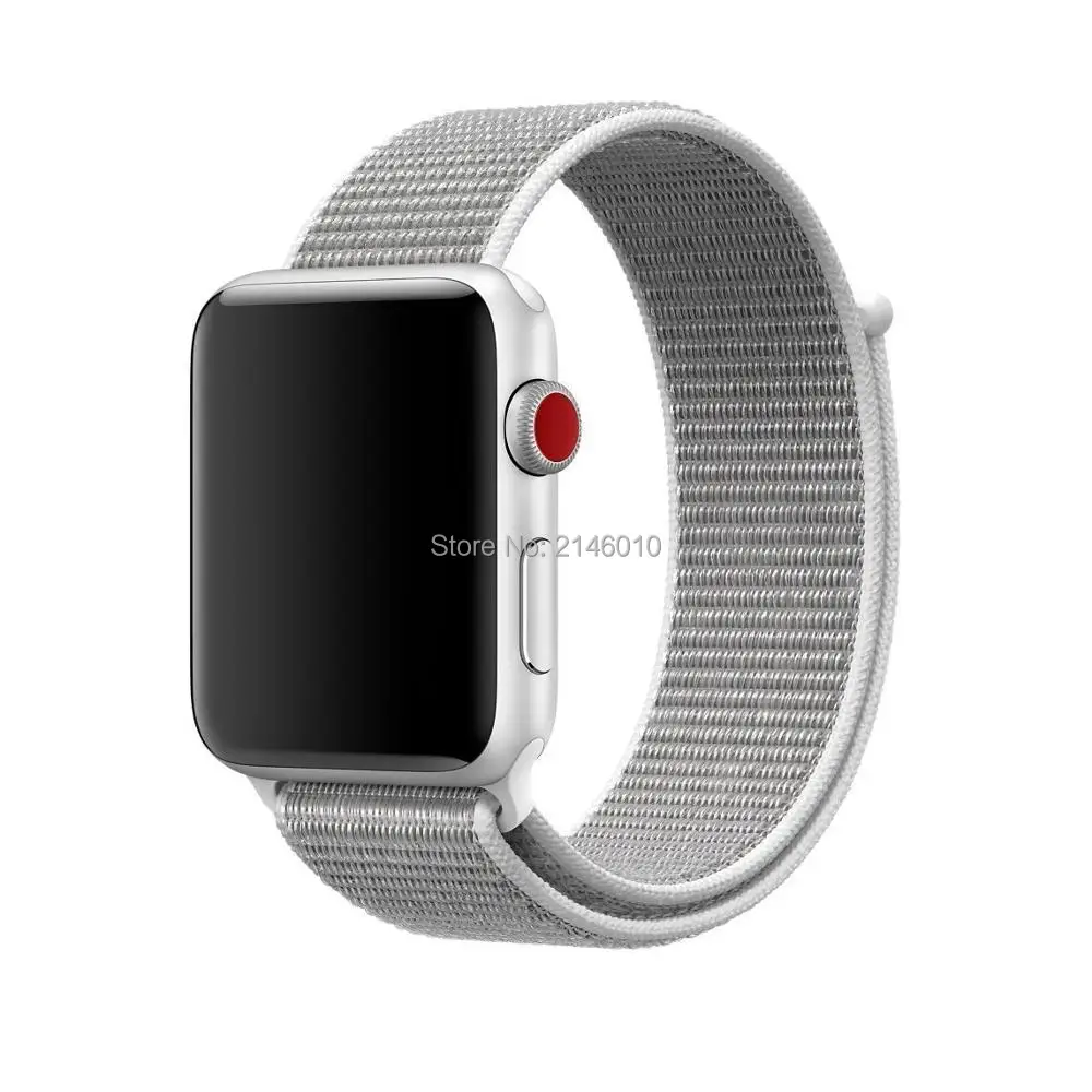 Флэш-память спортивные петли для наручных часов Apple Watch, версии 40/44 мм 42/38 мм 5/4/3/2/1 нейлоновый ремешок для наручных часов браслет ремешок на застежке-липучке застежка