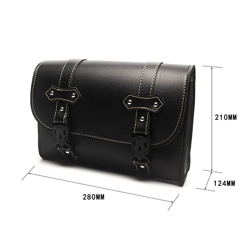 Triclicks черные мотоциклетные седельные сумки из искусственной кожи боковые для