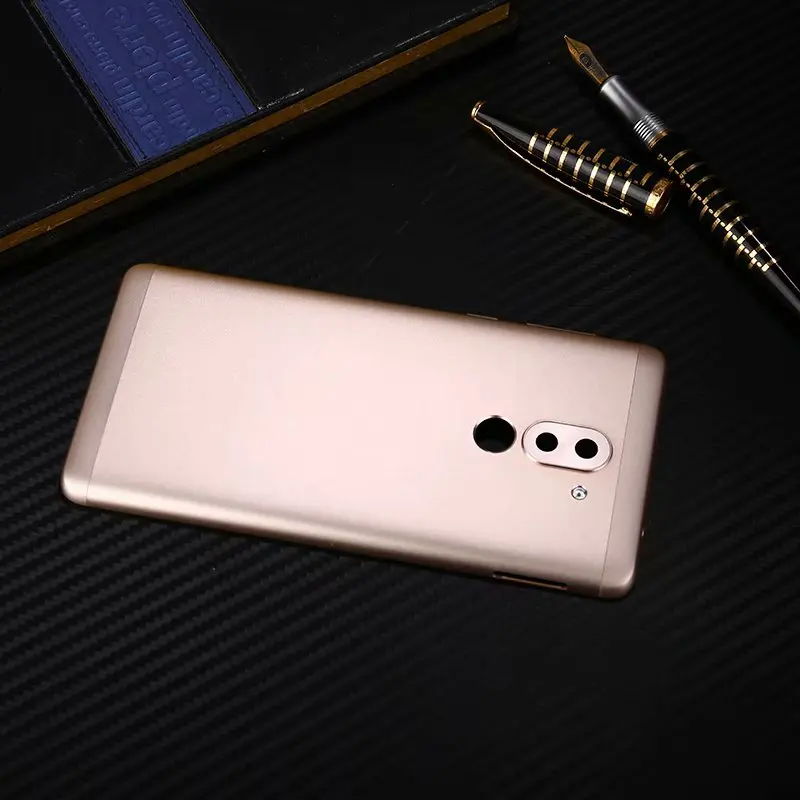 Gold Honor6X корпус для huawei Honor 6X металлический аккумулятор задняя крышка чехол для мобильного телефона запасные части чехол - Цвет: Gold