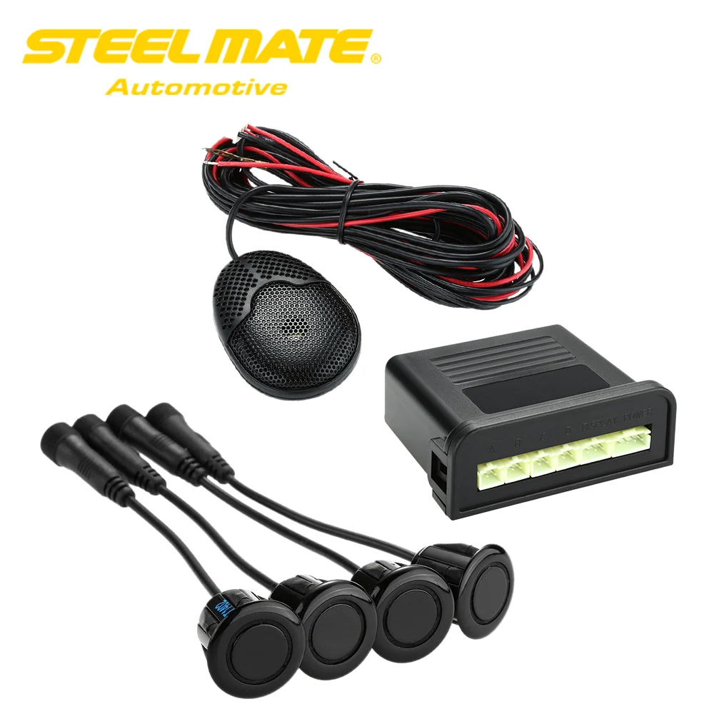 Steelmate Ebat C1 4 датчика парктроник датчики реверсивный радар система оповещения с внешним звуковым динамиком
