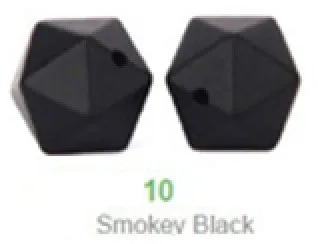 10 TYRY. HU 30 шт. детские соски зажимы силиконовые бусины икосаэдр DIY силиконовый Прорезыватель для зубов для младенцев жевательные бусины игрушки для кормления Mordedor - Цвет: 10