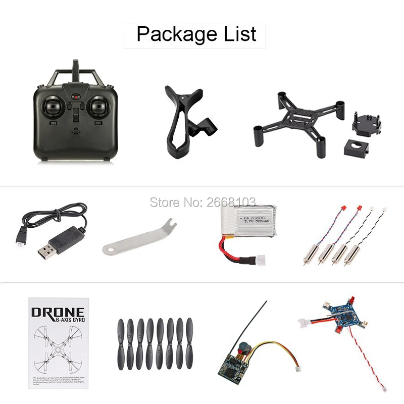 DM002 WIFI 5,8G FPV камера микро Дрон рамка вертолет DIY Drone 2,4G RC Квадрокоптер Безголовый мини Квадрокоптер VS F450