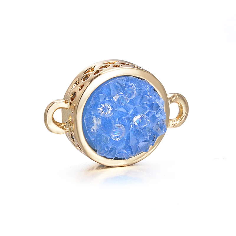 6 шт./лот Золотая оправа красная розовая белая желтая зеленая синяя чакра