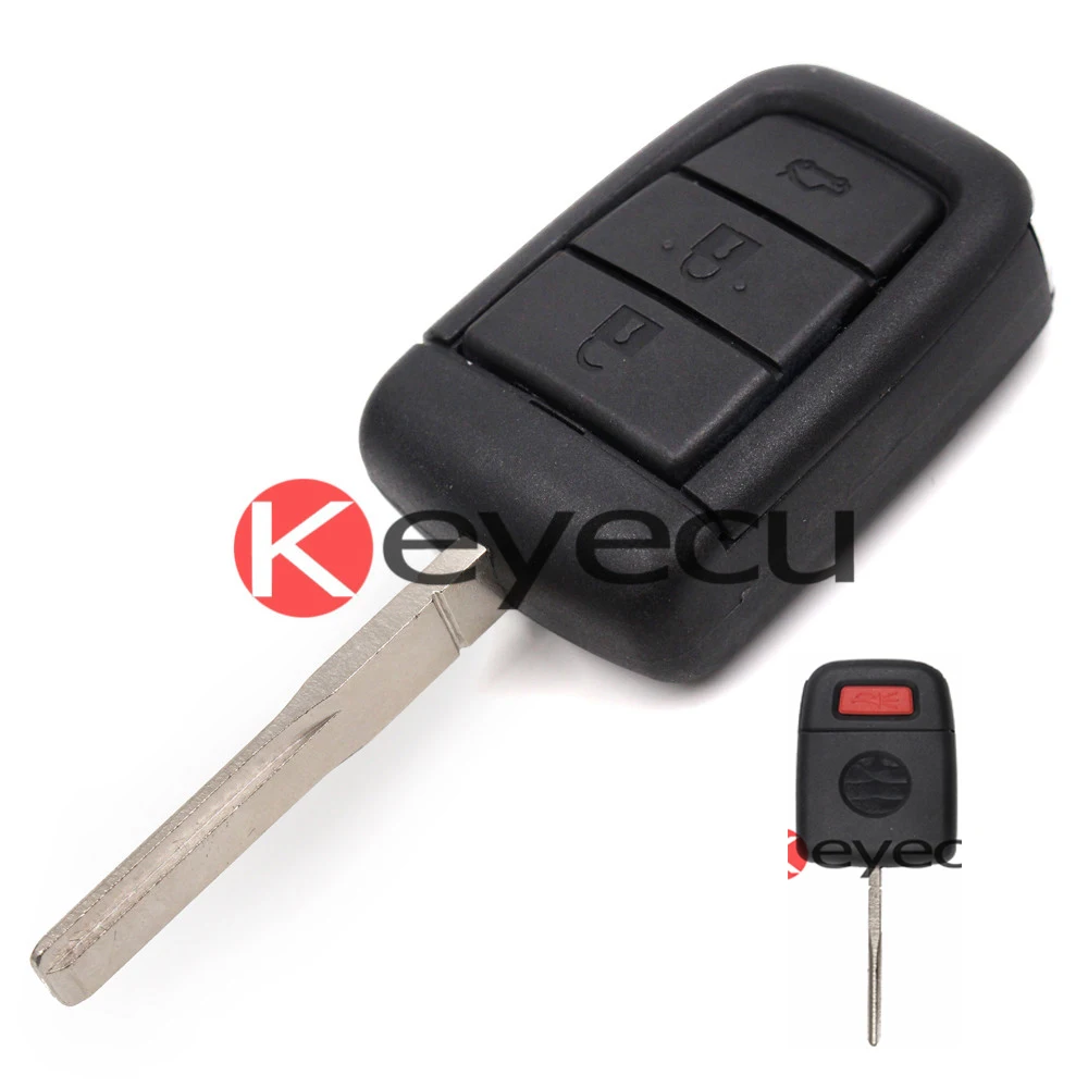 Запасной корпус KEYECU для пульта дистанционного управления брелок 3 + 1 кнопка Chevrolet
