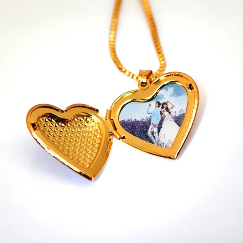 Формы сердца Ожерелье Кулон Новый Позолоченный Романтический Женщины Ювелирные