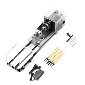 DC12-24V 96 Вт мини токарный станок бисерная машина для деревообработки DIY токарный станок стандартный набор с мощным резаком для резьбы по дереву токарный станок по дереву