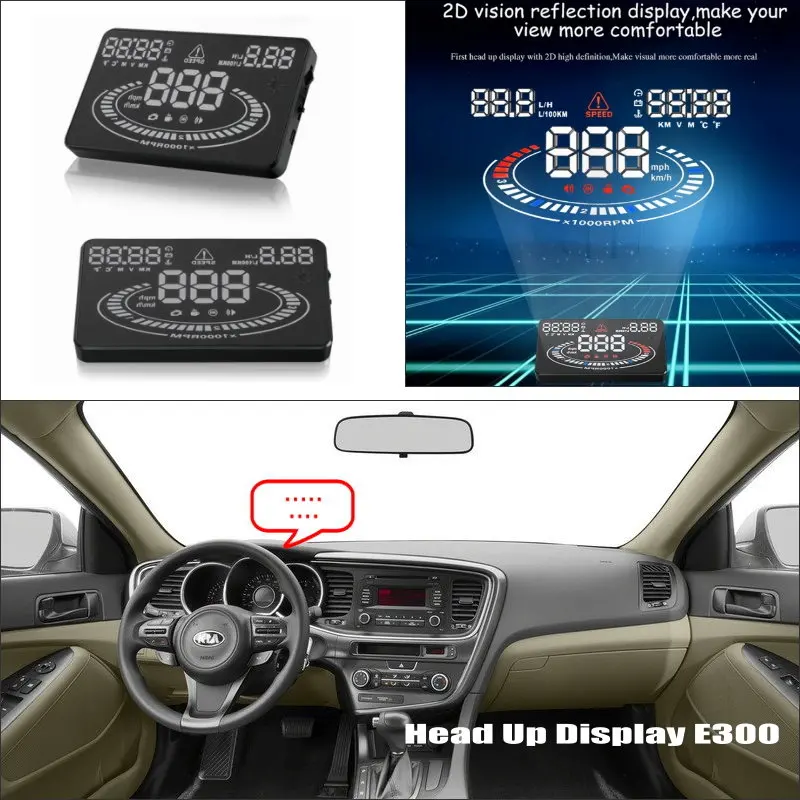 Car HUD Head Up Display For KIA Cadenza/K7/Cerato/Forte/K3 AUTO OBD Safe Driving Screen Professional Electronic Accessories