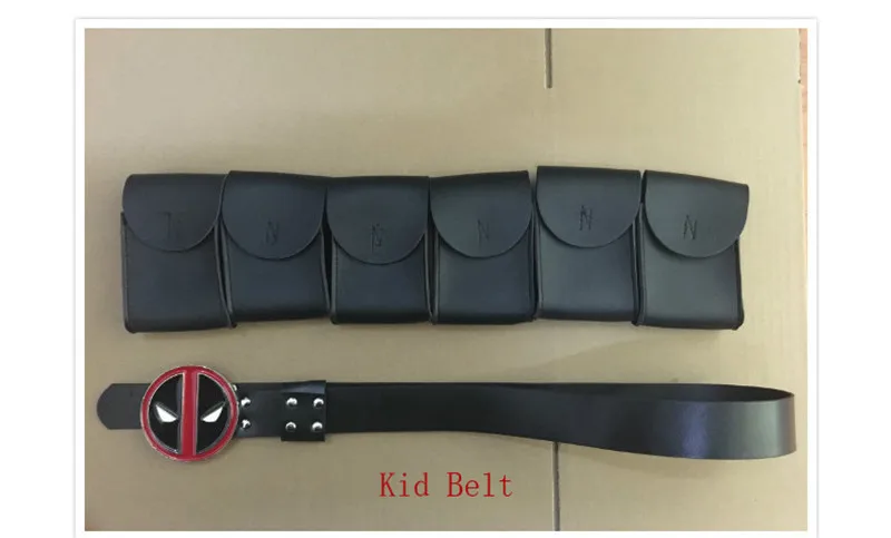 Kid belt Ainclu Горячая Хэллоуин косплей полный тело Дэдпул 2 костюм Взрослый Цифровой принт костюм из лайкры дети взрослые Дэдпул Косплей зентай - Цвет: Kid belt