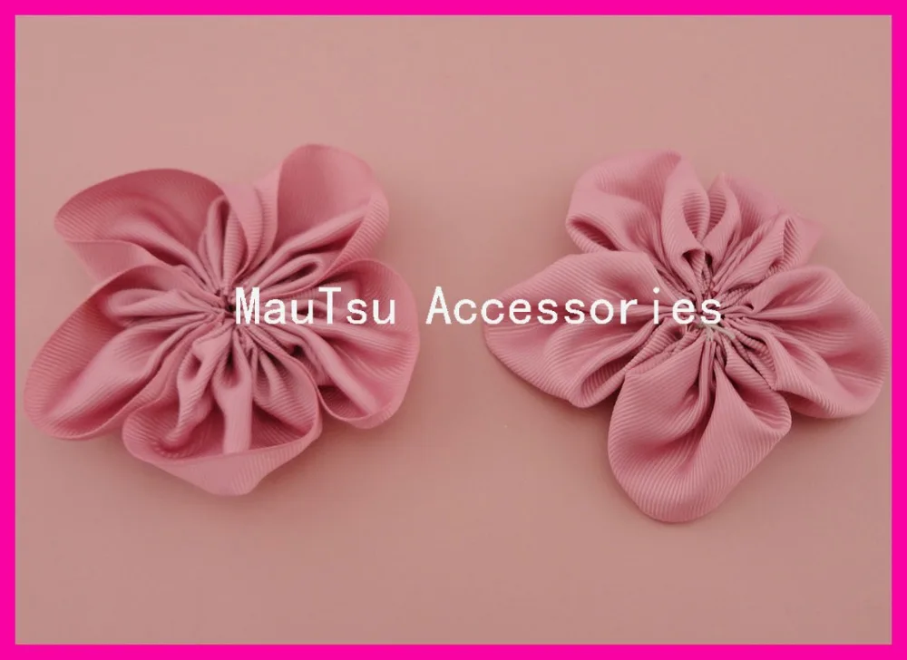 5 шт. 10 0 см 4 &quotRosy Mauve Grosgrain лента пятистворчатая нашивка Цветы Аппликации DIY