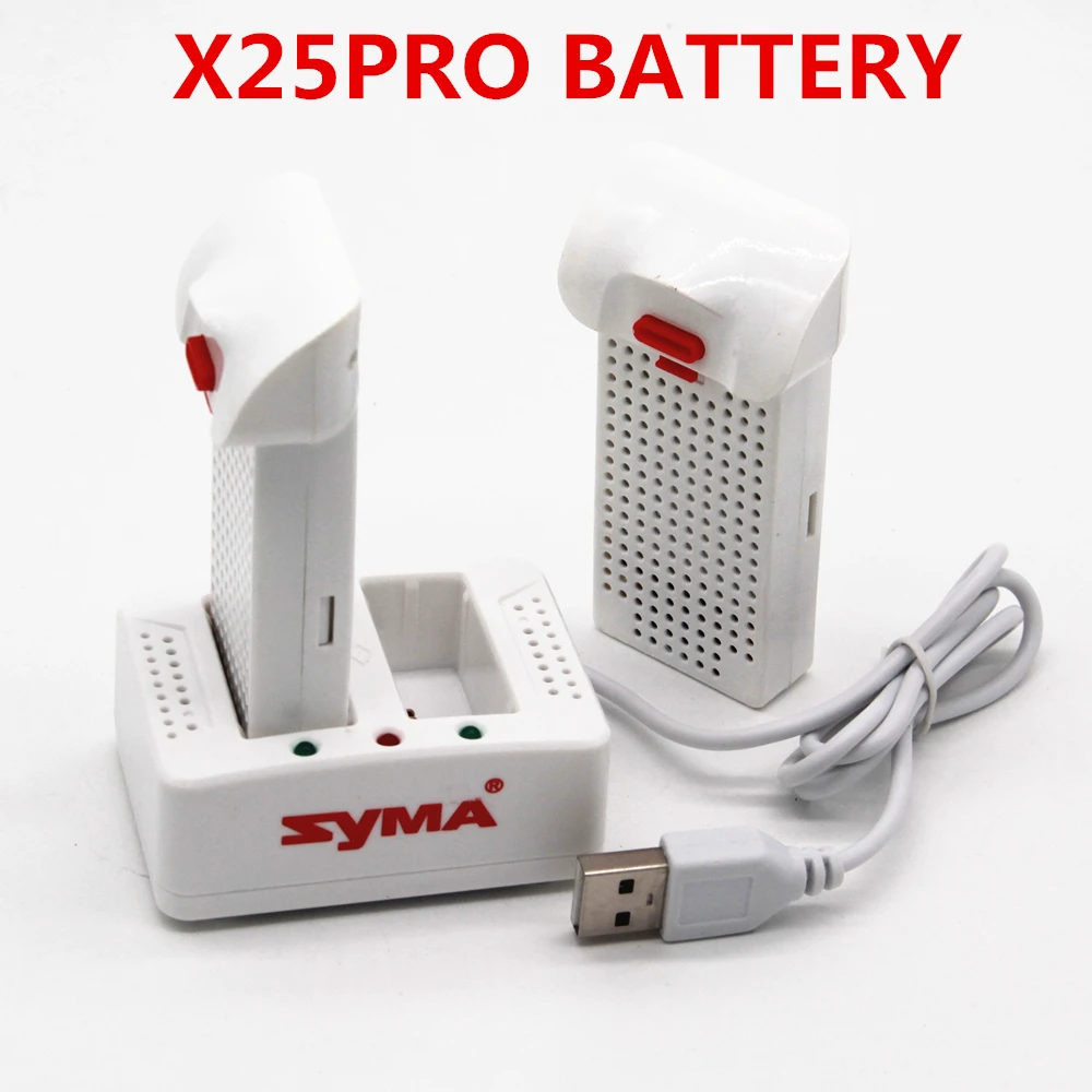 Аккумулятор Syma X25pro 7 4 В 1000 мАч с зарядным устройством для дрона запасные части