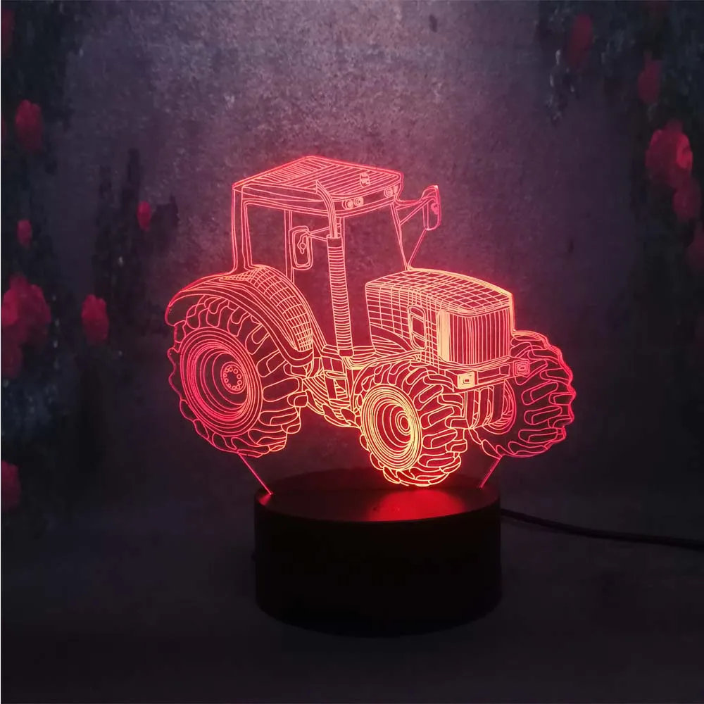 Новый кран головка часть 3D светодиодный ночник затемнение RGB зарядка лампа для