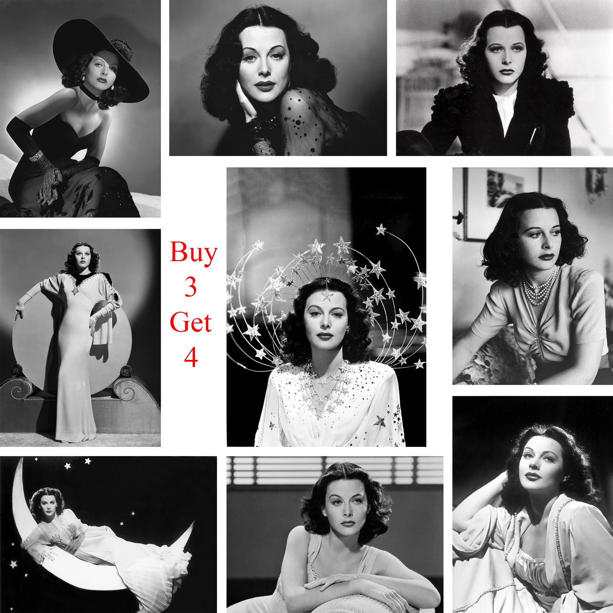Плакаты Hedy Lamarr кино стикеры Настенные с белым покрытием печатная бумага высокое