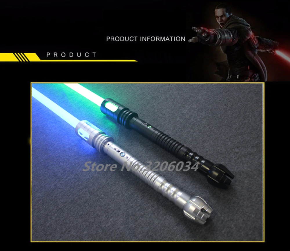 Светильник Skywalker из серии Luke черного цвета, меч джедая синего Вейдера 100 см, электронный игрушечный светильник, может быть s светильник, рождественский подарок
