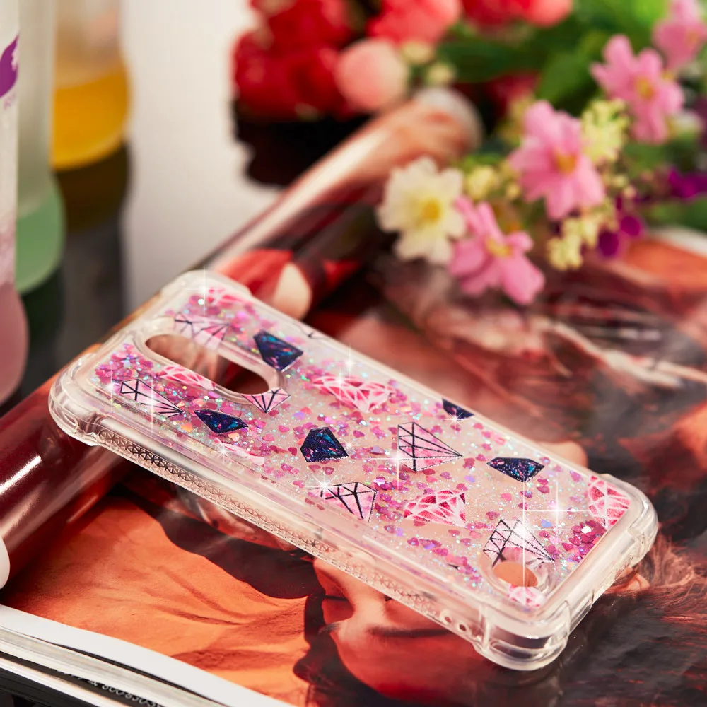 Case For LG K4 2017 LV1 M160 Liquid Glitter Silicone Soft TPU Dynamic Quicksand Star Lovely Unicorn Owl Eiffel Tower Cover |