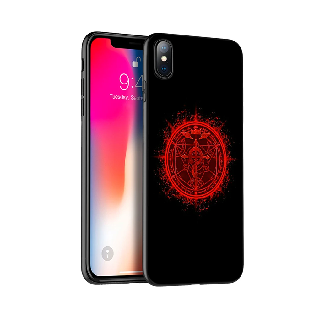 Черный чехол из ТПУ для iphone 5 5s se 6 6s 7 8 plus x 10 XR XS 11 pro MAX силиконовый полностью