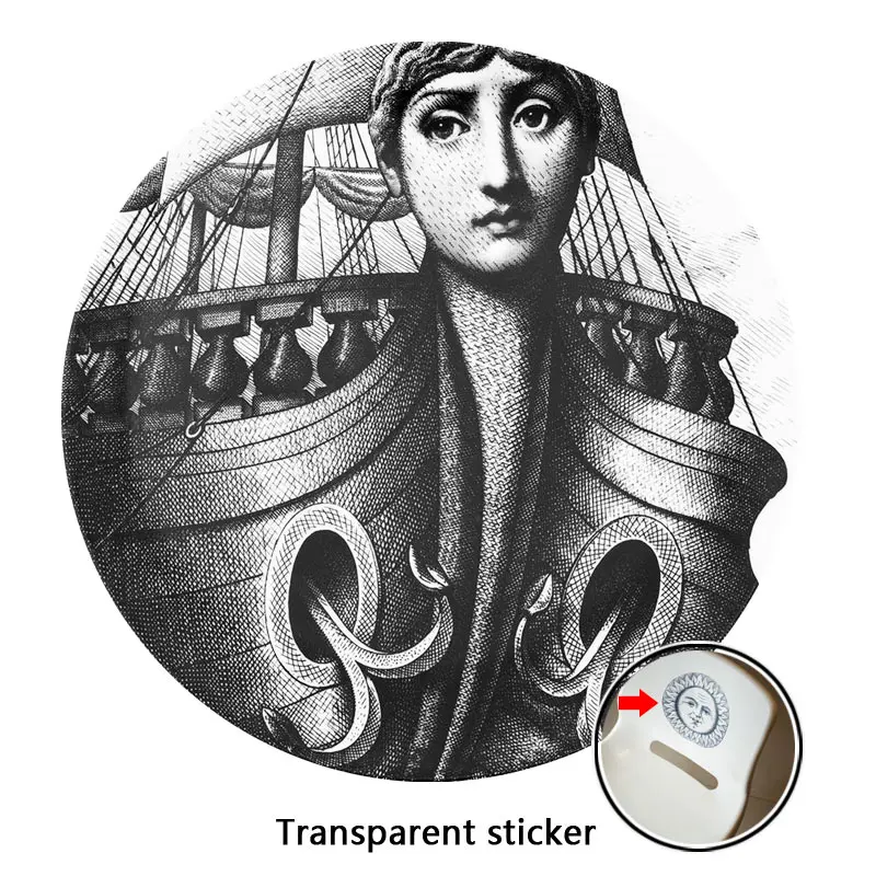 NO.197-220 дизайнерские обои Fornasetti, прозрачные наклейки, наклейки на стену для украшения стен, гостиной, 1 шт - Цвет: 198