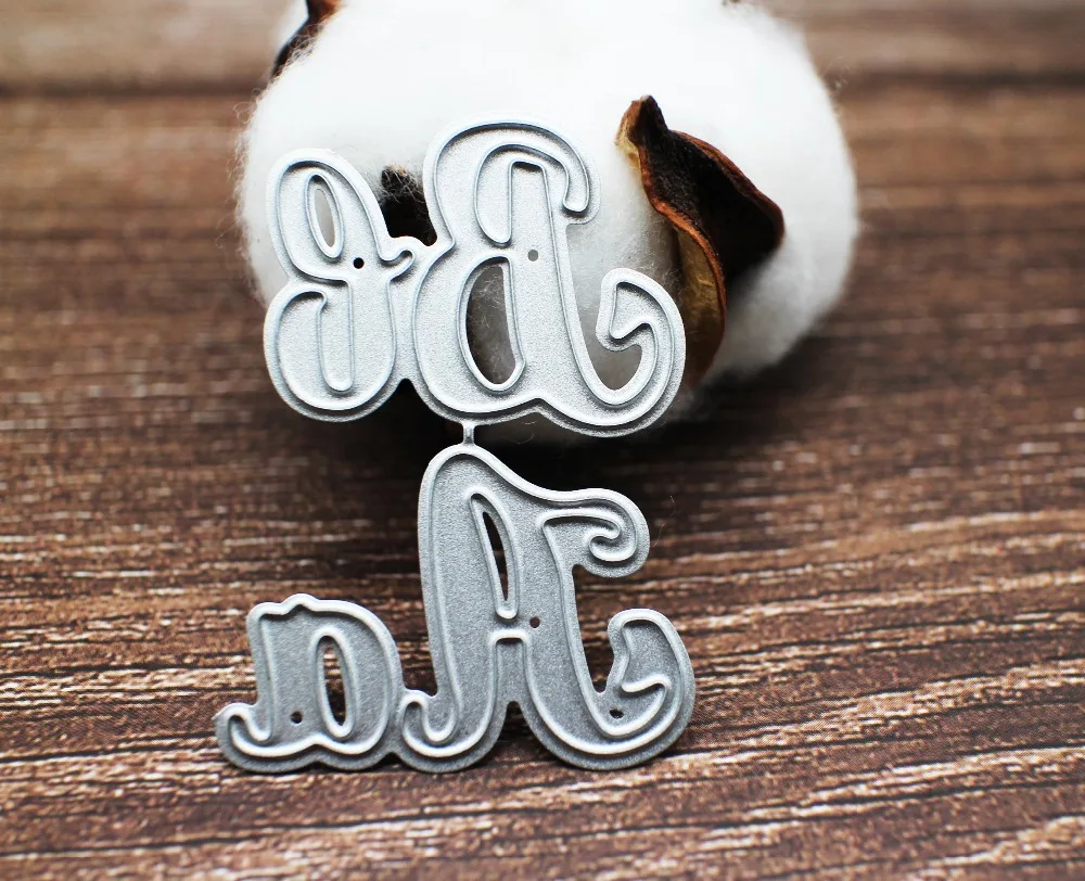 26 Capital & lowercase металлические Вырубные штампы буквы нож для скрапбукинга фото